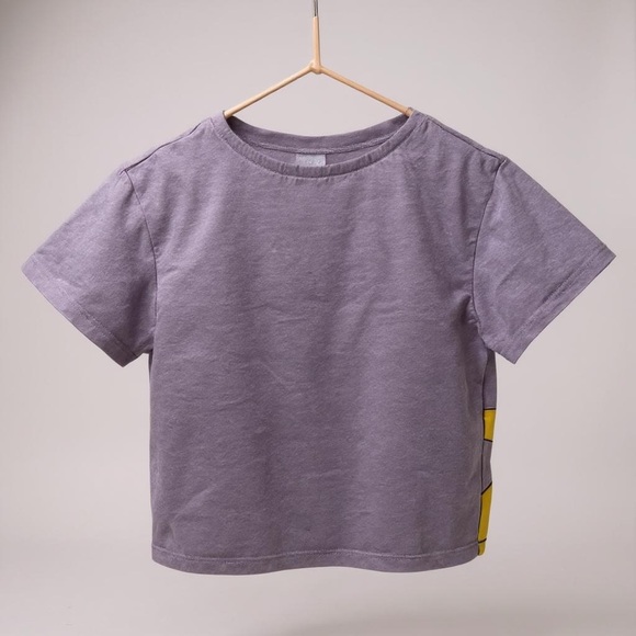 [KID] H&M x Pokémon 2T Purple Pikachu & Eevee Graphic 100% Cotton Discontinued - Picture 5 of 5